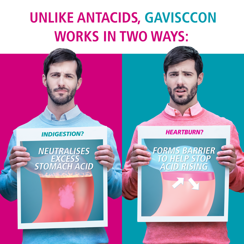 Buy Gaviscon Dual Action Tablets For Heartburn And Indigestion 48 Pack ...